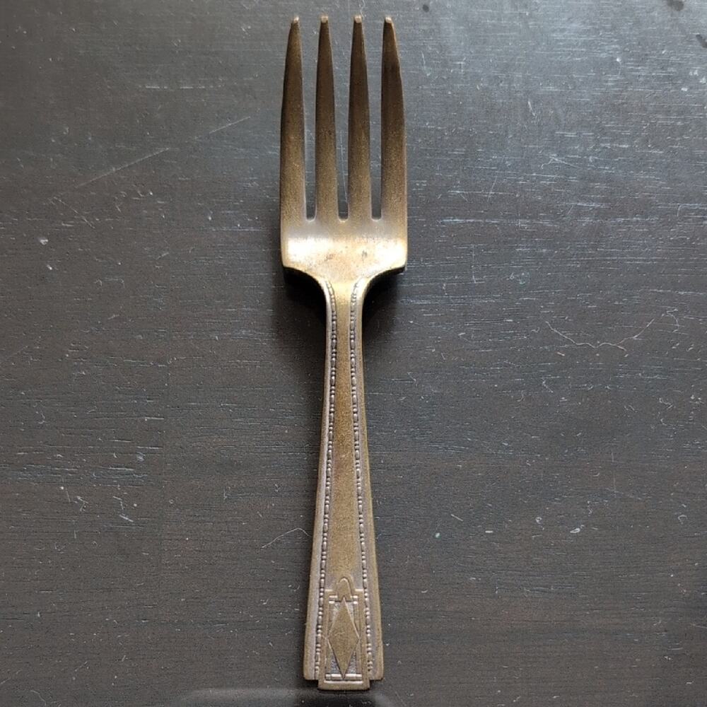 Vintage Mid Century S.E.B. Silverplate Replacement Children's Fork 4.5"